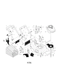 Engine  /  Housing  /  Handle parts for Poulan Walk Behind Lawn Mower 96142002300 from AppliancePartsPros.com