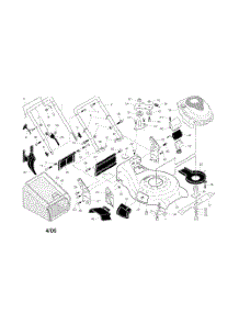 Engine  /  Housing  /  Handle parts for Poulan Walk Behind Lawn Mower 96142002400 from AppliancePartsPros.com