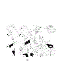 Engine  /  Housing  /  Handle parts for Poulan Walk Behind Lawn Mower 96142002600 from AppliancePartsPros.com