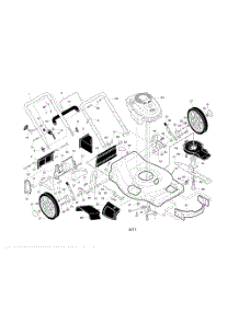 Engine  /  Housing  /  Handle parts for Poulan Walk Behind Lawn Mower 96142004300 from AppliancePartsPros.com