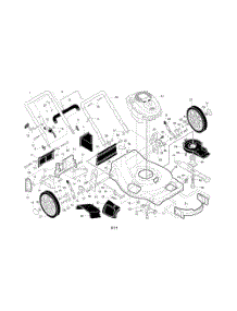 Engine  /  Housing  /  Handle parts for Poulan Walk Behind Lawn Mower 96142004301 from AppliancePartsPros.com
