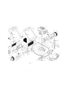 Engine  /  Housing  /  Handles parts for Poulan Walk Behind Lawn Mower 96142010600 from AppliancePartsPros.com