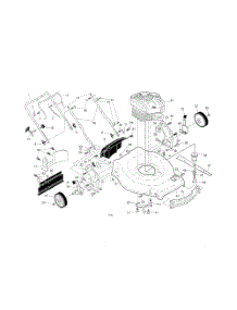 Engine  /  Housing  /  Handles parts for Poulan Walk Behind Lawn Mower 96142012201 from AppliancePartsPros.com