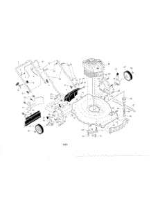 Engine  /  Housing  /  Handle parts for Poulan Walk Behind Lawn Mower 96142012601 from AppliancePartsPros.com