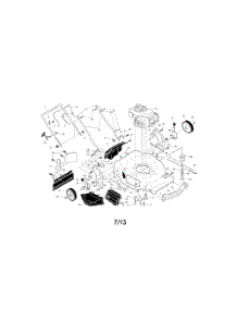 Engine  /  Housing  /  Handle parts for Poulan Walk Behind Lawn Mower 961440008 from AppliancePartsPros.com