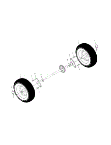 Wheels parts for Poulan Snow Removal Equipment 96192000300 from AppliancePartsPros.com