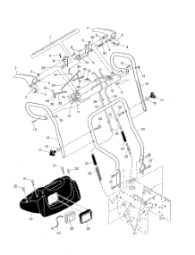 Handles parts for Poulan Snow Removal Equipment 96192000400 from AppliancePartsPros.com