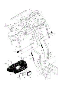 Handle parts for Poulan Snow Removal Equipment 96192000500 from AppliancePartsPros.com