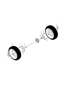 Wheels parts for Poulan Snow Removal Equipment 96192000500 from AppliancePartsPros.com