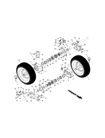 Wheels parts for Poulan Snow Removal Equipment 96192000700 from AppliancePartsPros.com
