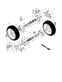 Wheels parts for Poulan Snow Removal Equipment 96192001900 from AppliancePartsPros.com