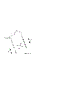 Upper Handle parts for Poulan Snow Removal Equipment 96192006702 from AppliancePartsPros.com