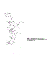 Chute Deflector parts for Poulan Snow Removal Equipment 96192009600 from AppliancePartsPros.com