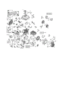 Complete Engine 580426005 parts for Poulan Snow Removal Equipment 96192009900 from AppliancePartsPros.com