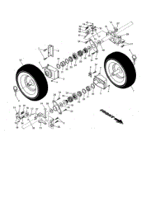 Wheels parts for Poulan Snow Removal Equipment 96197000400 from AppliancePartsPros.com