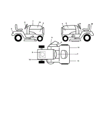Decals parts for Poulan Riding Mower Tractor BB185H42YT from AppliancePartsPros.com