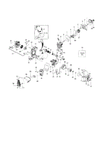 Cylinder  /  Fuel Tank  /  Starter parts for Poulan Grass Line Trimmer BC2126 from AppliancePartsPros.com