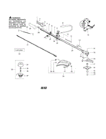 Throttle Housing  /  Driveshaft parts for Poulan Grass Line Trimmer BC2400P (RECON) from AppliancePartsPros.com