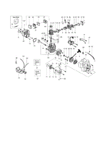 Crankcase  /  Crankshaft parts for Poulan Grass Line Trimmer BC24W from AppliancePartsPros.com