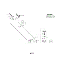 Drive Shaft  /  Handle  /  Cutting Head parts for Poulan Grass Line Trimmer BC280 from AppliancePartsPros.com