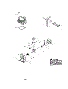 Cylinder  /  Muffler  /  Crankcase  /  Crankshaft parts for Poulan Leaf Blower BP402 from AppliancePartsPros.com