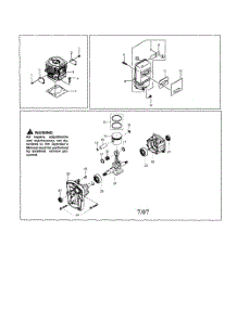 Cylinder  /  Crankshaft  /  Muffler parts for Poulan Leaf Blower BP406 from AppliancePartsPros.com