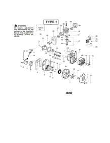 Cylinder  /  Crankcase  /  Crankshaft parts for Poulan Leaf Blower BVM200 TYPE 1 (RECON) from AppliancePartsPros.com