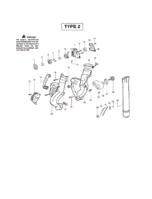 Housing  /  Blower Tube parts for Poulan Leaf Blower BVM200 TYPE 2 (RECON) from AppliancePartsPros.com