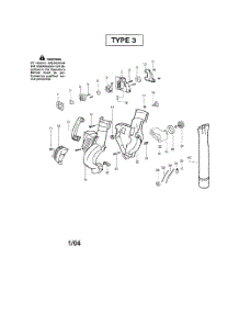 Housing  /  Handle  /  Fuel Tank parts for Poulan Leaf Blower BVM200 TYPE 3 from AppliancePartsPros.com
