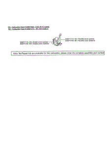 Carburetor (C1q-W11c & Wt-606) parts for Poulan Leaf Blower BVM200 TYPE 3 from AppliancePartsPros.com