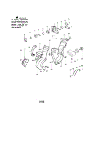 Housing  /  Handle parts for Poulan Leaf Blower BVM200LE TYPE 1 from AppliancePartsPros.com