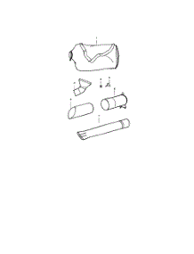 Vacuum Bag  /  Tube parts for Poulan Leaf Blower BVM200LE TYPE 2 from AppliancePartsPros.com