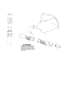 Vac Bag  /  Tubes parts for Poulan Leaf Blower BVM200VS from AppliancePartsPros.com