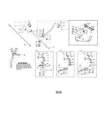 Throttle Housing  /  Driveshaft parts for Poulan Grass Line Trimmer CC2126 from AppliancePartsPros.com