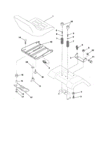 Seat Assembly parts for Poulan Riding Mower Tractor DB185H42YT from AppliancePartsPros.com