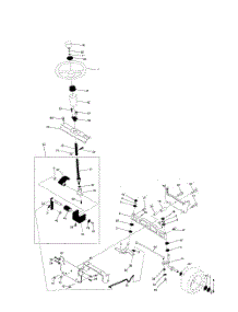 Steering Assembly parts for Poulan Riding Mower Tractor DPR20H46STB from AppliancePartsPros.com