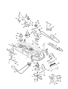 Mower Deck parts for Poulan Riding Mower Tractor DPR20H46STB from AppliancePartsPros.com