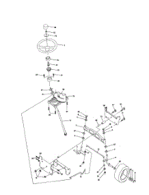 Steering Assembly parts for Poulan Riding Mower Tractor DPR22H46STA from AppliancePartsPros.com