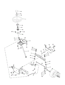 Steering Assembly parts for Poulan Riding Mower Tractor DPR22H48STB from AppliancePartsPros.com