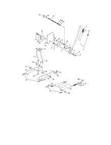Mower Lift parts for Poulan Riding Mower Tractor DPR22H48STC from AppliancePartsPros.com