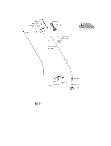 Driveshaft  /  Handle  /  Shield parts for Poulan Grass Line Trimmer GT2128 from AppliancePartsPros.com
