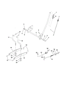 Mower Lift parts for Poulan Riding Mower Tractor HD17542 from AppliancePartsPros.com
