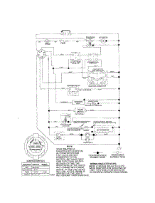 Schematic-Tractor parts for Poulan Riding Mower Tractor HD17542 from AppliancePartsPros.com