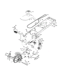 Drive parts for Poulan Riding Mower Tractor P145107H from AppliancePartsPros.com