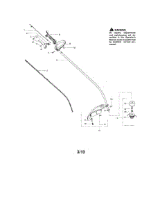 Drive Shaft  /  Handle  /  Shield parts for Poulan Grass Line Trimmer P1500 from AppliancePartsPros.com