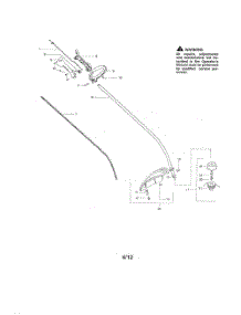 Drive Shaft  /  Handle  /  Shield parts for Poulan Grass Line Trimmer P1500 TYPE 1 from AppliancePartsPros.com