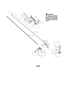 Handle  /  Drive Shaft  /  Shield parts for Poulan Grass Line Trimmer P2500 TYPE 2 from AppliancePartsPros.com