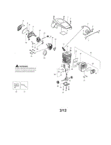 Cylinder  /  Shield  /  Crankshaft parts for Poulan Chainsaw P3416 TYPE 1 from AppliancePartsPros.com