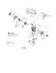 Cylinder  /  Shield  /  Crankshaft parts for Poulan Chainsaw P3416 TYPE 3 from AppliancePartsPros.com