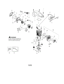 Cylinder  /  Shield  /  Crankshaft parts for Poulan Chainsaw P3818AV from AppliancePartsPros.com